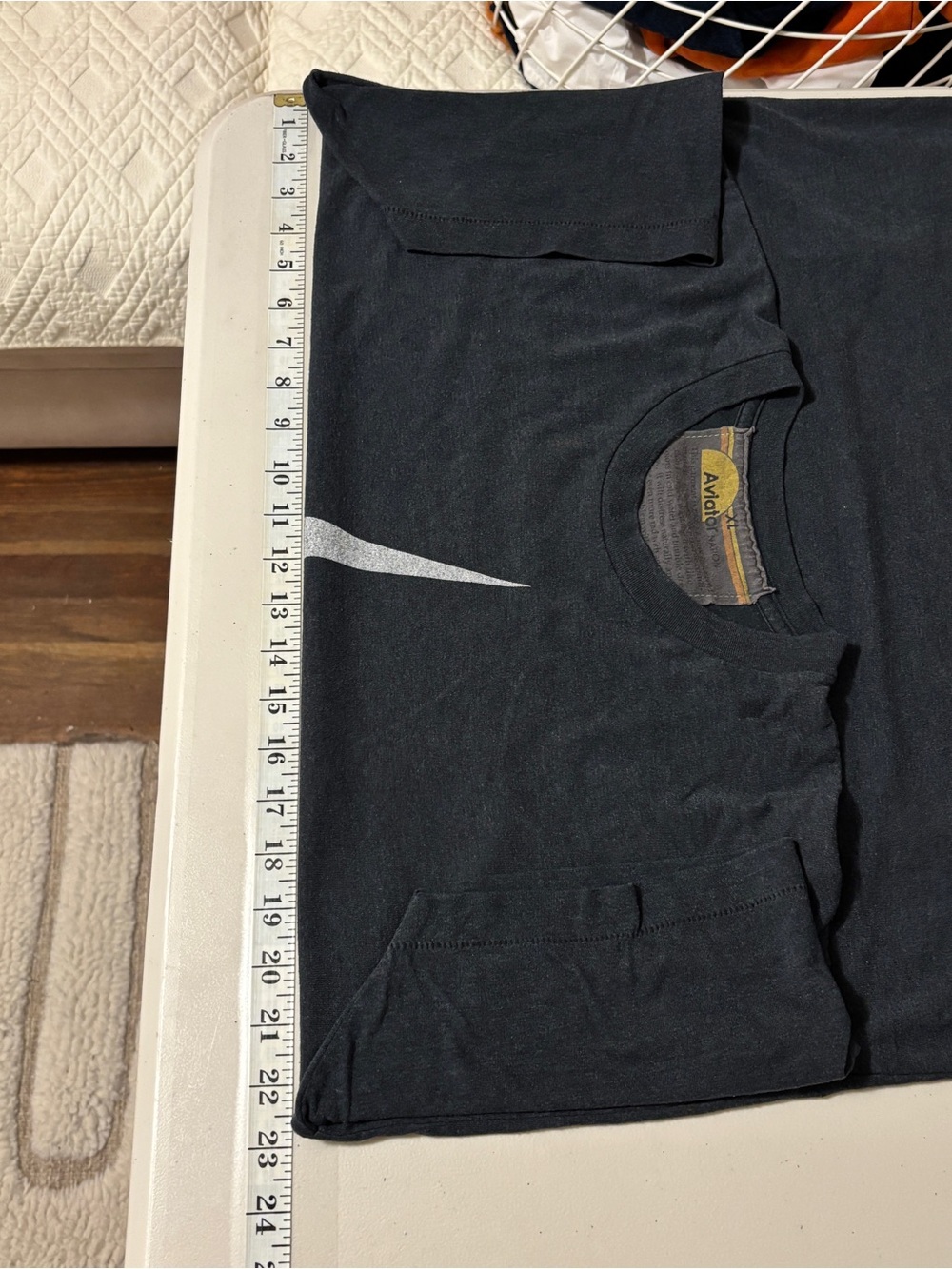 Aviator Nation Mens Grey Tee Size XL Lightning Bolt Elevated Basic Gorpcore Y2K - Picture 3 of 6